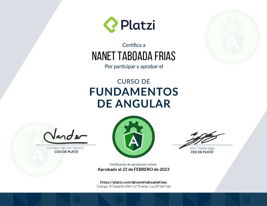 Curso de Fundamentos de Angular