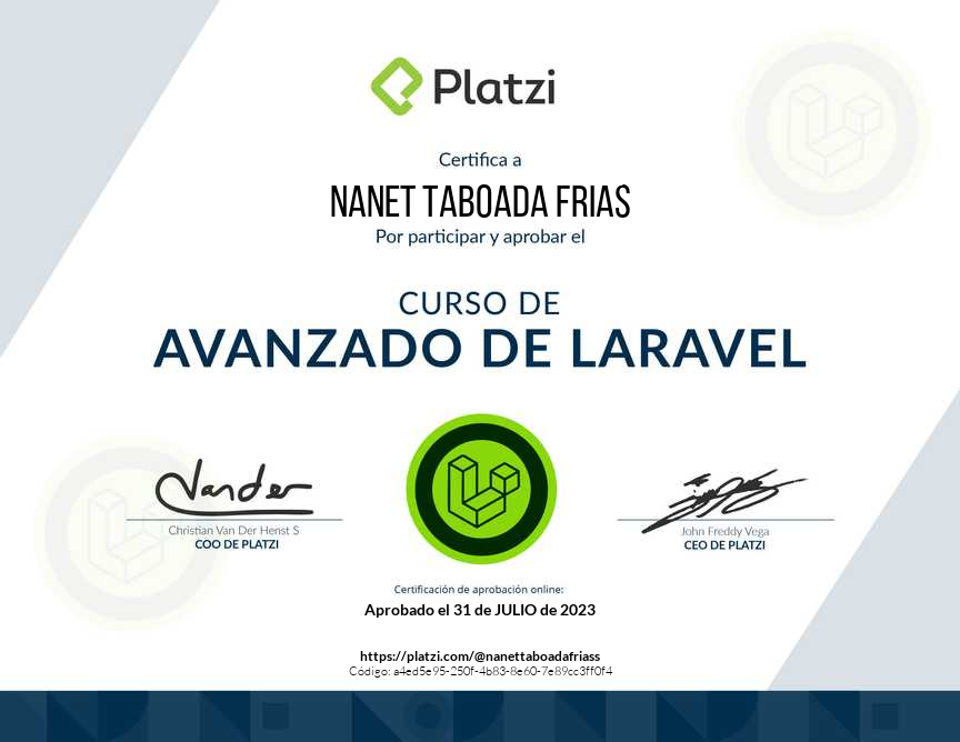 Curso Avanzado de Laravel