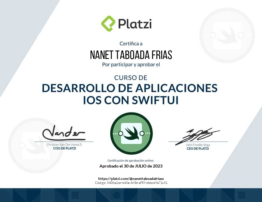 Curso de Desarrollo de Aplicaciones iOS con SwiftUI